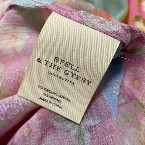 SPELL & THE GYPSY FREDA ROBE Duster Lolly Floral Boho Pockets NWT SIZE S/M. - Picture 9 of 11